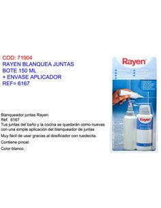 RAYEN BLANQUEA JUNTAS BOTE 150 ML+ ENVASE APLICADOR 6167