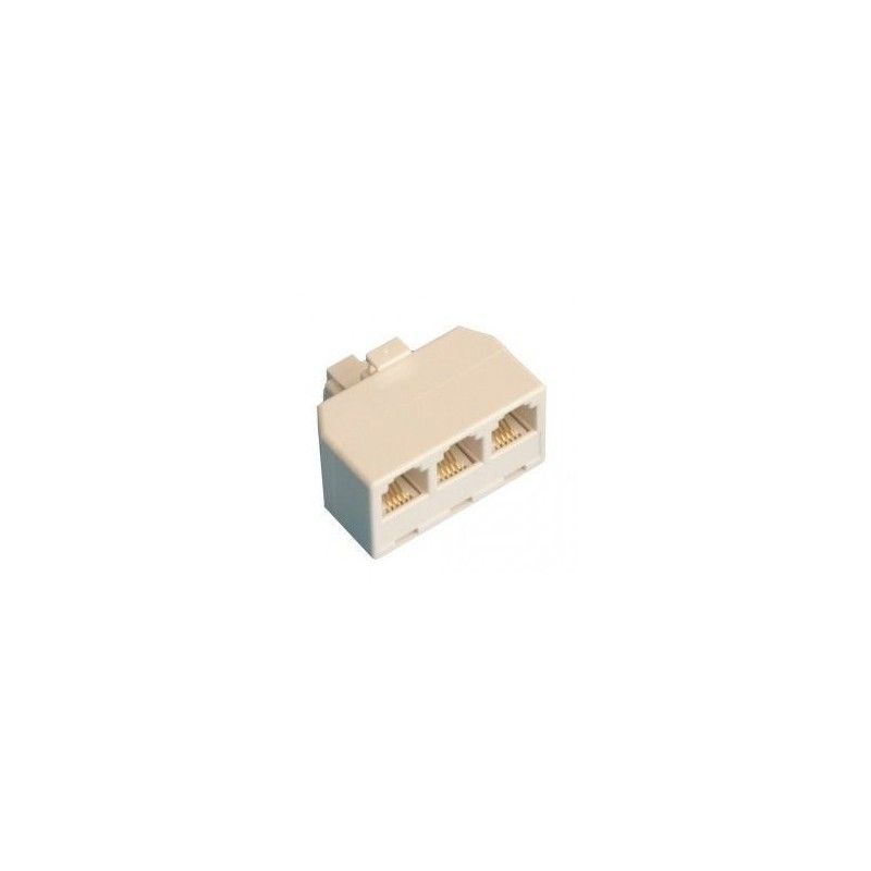 Distribuidor telefônico modular triplo RJ 11...