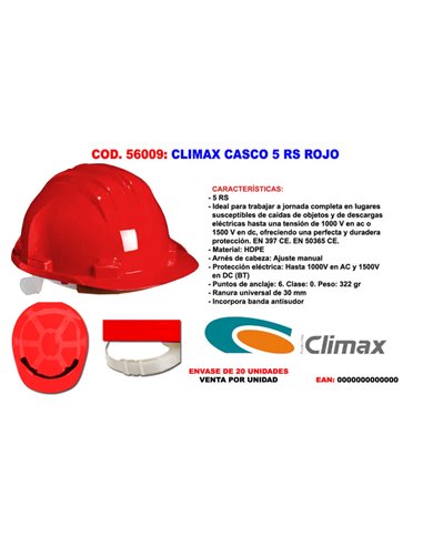 CLIMAX CASCO 5 RS ROJO REF 2451005104000