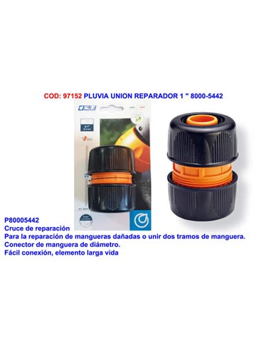 PLUVIA/GF UNION REPARADOR DE MANGUERA  1 " 5442