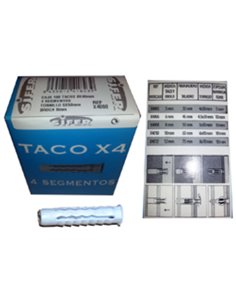 SIFER TACO SX4 NYL.GRIS 12x60 CAJA DE 25 UNDX4012