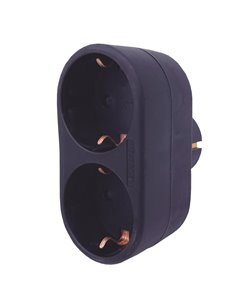 Black 2 way adapter