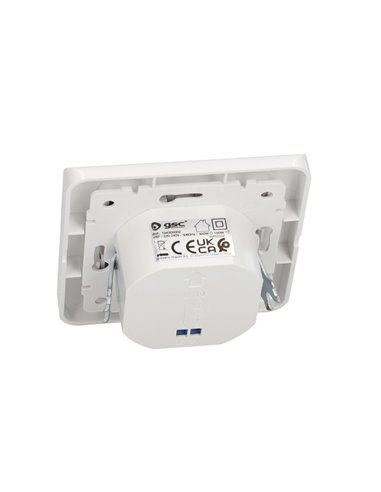 Detector empotrable de movimiento "Nekati" regulable para pared con alcance de hasta 9m fabricado en policarbonato color blanco