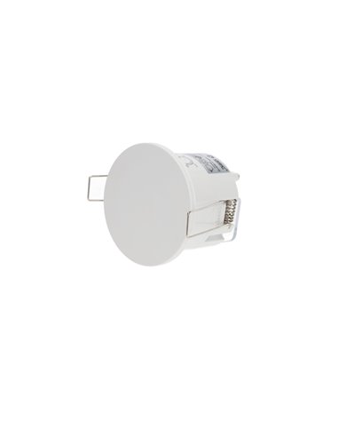 Detector empotrable de movimiento "James" regulable para techo con alcance de hasta 3m fabricado en policarbonato color blanco