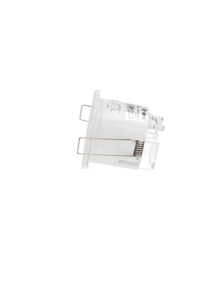 Detector empotrable de movimiento "James" regulable para techo con alcance de hasta 3m fabricado en policarbonato color blanco