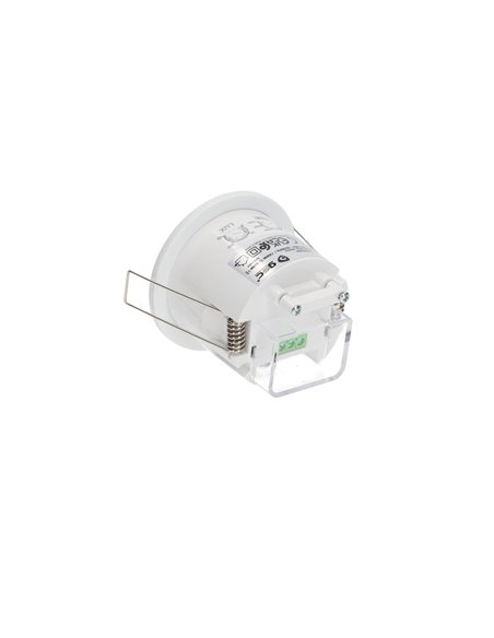 Detector empotrable de movimiento "James" regulable para techo con alcance de hasta 3m fabricado en policarbonato color blanco