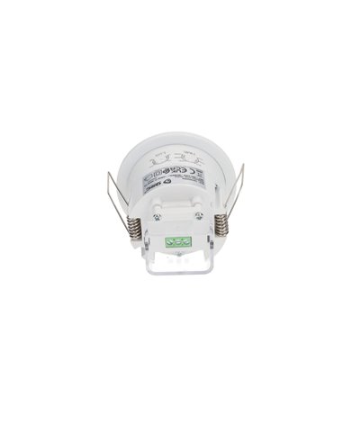 Detector empotrable de movimiento "James" regulable para techo con alcance de hasta 3m fabricado en policarbonato color blanco