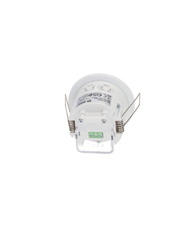 Detector empotrable de movimiento "James" regulable para techo con alcance de hasta 3m fabricado en policarbonato color blanco