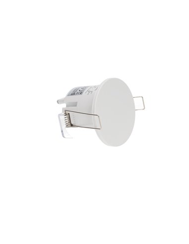 Detector empotrable de movimiento "James" regulable para techo con alcance de hasta 3m fabricado en policarbonato color blanco