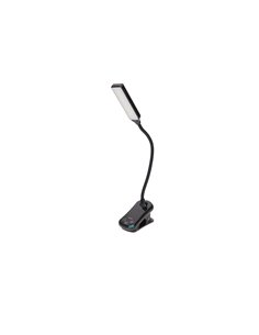 Linterna ajustable LED de lectura con clip de sujeción (1W 3CCT 100lm) IP20 39x310x79mm fabricada en silicona y ABS con carga US 2