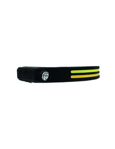 Linterna de cabeza LED COB con sensor (6W 1250lm) IPX3 85x30x28mm fabricada en ABS y policarbonato color negro