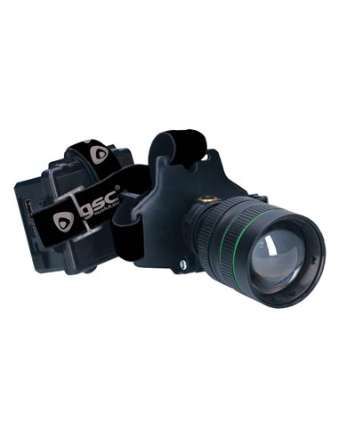 LED rechargeable headlamp with zoom 2800Lm