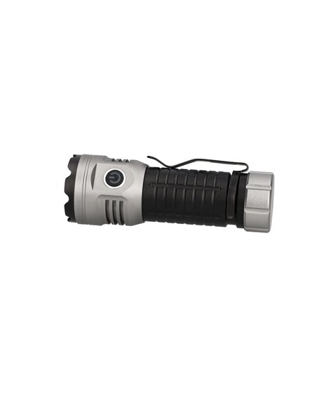 Linterna de mano de 8 LEDs COB (30W 3000lm) con distancia de iluminación de hasta 214m con cable USB C IPX4 Ø41x115mm fabricada 
