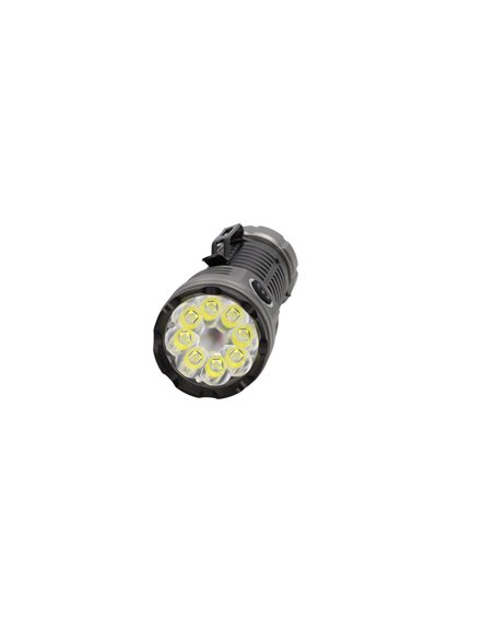 Linterna de mano de 8 LEDs COB (30W 3000lm) con distancia de iluminación de hasta 214m con cable USB C IPX4 Ø41x115mm fabricada 