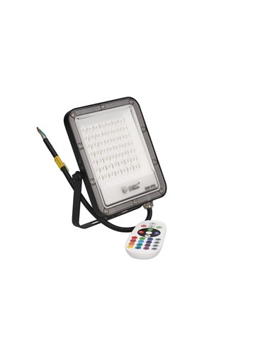 Kintore Aluminum LED floodlight 30W RGBW RGB IP65 Grey