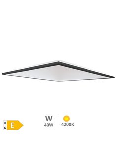 Panel LED empotrable "Ubari" (40W 4200K 4650lm) IP20 595x595x30mm fabricado en poliestireno y aluminio color negro 2