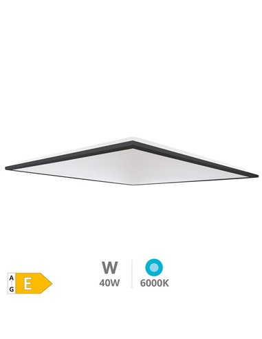 Ubari LED recessed panel 40W 6000K Black