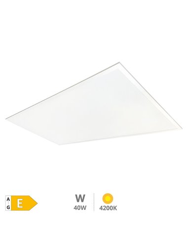 Luena LED recessed panel 40W 4200K 120x30cms. White