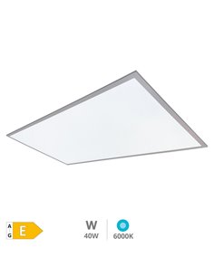 Panel LED empotrable "Luena" (40W 6000K 4400lm) IP20 1195x295x30mm fabricado en poliestireno y aluminio color níquel 2