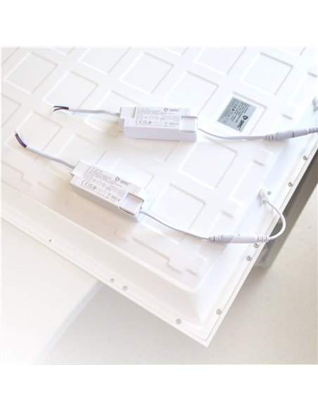 Luena LED recessed panel 40W 6000K 120x30cms. Nickel