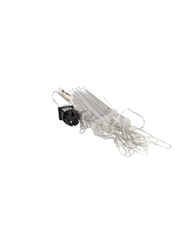 Cortina LED de efecto lluvia con 20 tiras y 8 funciones IP44 80x500cm