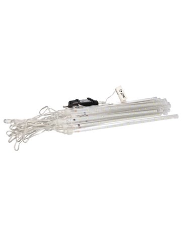 Cortina LED de efecto lluvia con 20 tiras y 8 funciones IP44 80x500cm