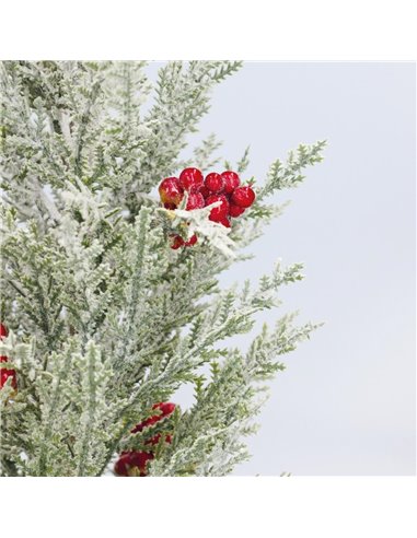 Árbol de Navidad "Silat" Ø20x40cm fabricado en polietileno color verde y marrón (no iluminado)