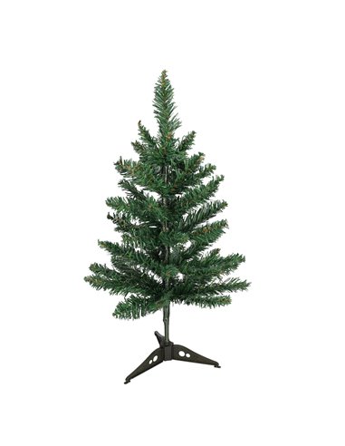 Árbol de Navidad artificial "Kelo" con efecto nieve Ø30x50cm fabricado en polietileno color verde (no iluminado) para interior y