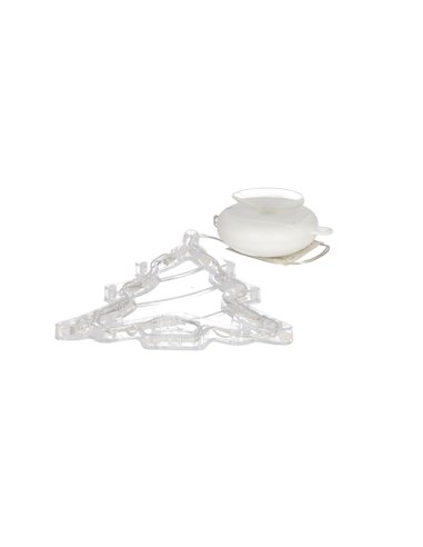 Árbol colgante LED DIP de Navidad para decoración de interior 3xLR03/AAA (0,23W 3000K) IP20 16x20cm con ventosa fabricada en plá