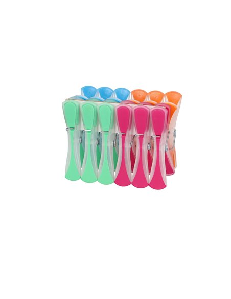 Pack of 24 Clothes pegs - Plastic