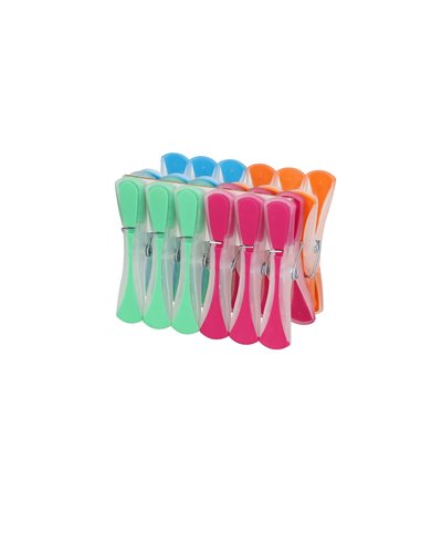 Pinzas para ropa 83mm fabricadas en polipropileno y goma en varios colores