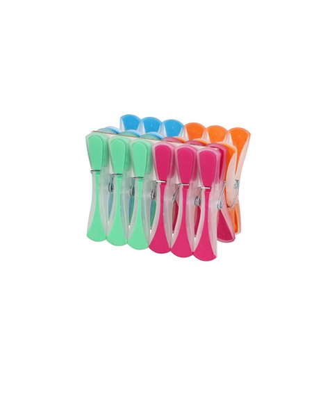 Pack of 24 Clothes pegs - Plastic