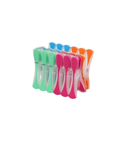 Pack of 24 Clothes pegs - Plastic