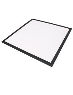 Panel LED empotrable ultrafino "Sabha" (40W 4200K 4650lm) IP20 595x595x9mm fabricado en poliestireno y aluminio color negro