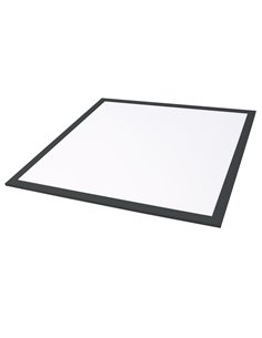 Panel LED empotrable ultrafino "Sabha" (40W 6000K 4650lm) IP20 595x595x9mm fabricado en poliestireno y aluminio color negro