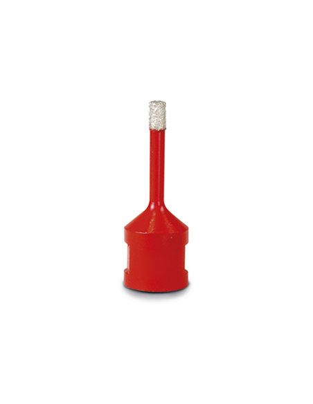 STAYER Corona diamantada Ø10mm con inserción de tipo M14 para corte multimaterial en seco color rojo