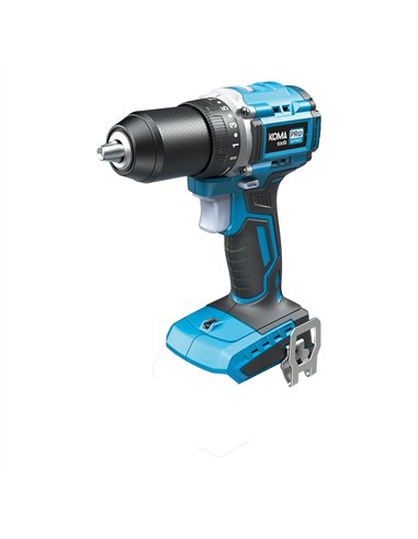 KOMA TOOLS Taladro atornillador 20V brushless “Pro Series” de 2 velocidades con luz de trabajo y 21 posiciones (batería no inclu