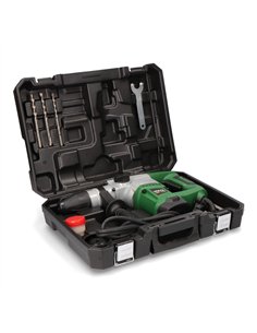 KOMA TOOLS Martillo perforador de dos funciones (900W) 370x77x238mm (incluye maletín con accesorios) 2