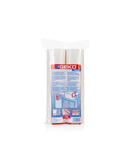 GEKO Panel adhesivo en rollo para aislamiento térmico o acústico 150x40cm color blanco (Bolsa de 2 unidades)