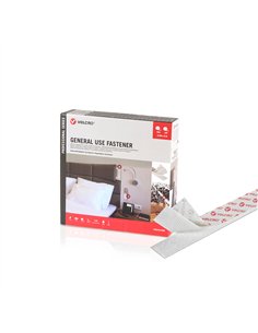 VELCRO® Cinta de gancho y bucle adhesiva para uso general 20mm x 25m color blanco