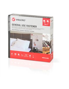 VELCRO® Cinta de gancho y bucle adhesiva para uso general 50mm x 5m color negro 2