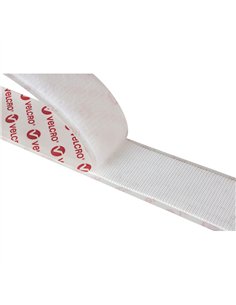 VELCRO® Cinta adhesiva extrafina de cierre 20mm x 5m color blanco 2