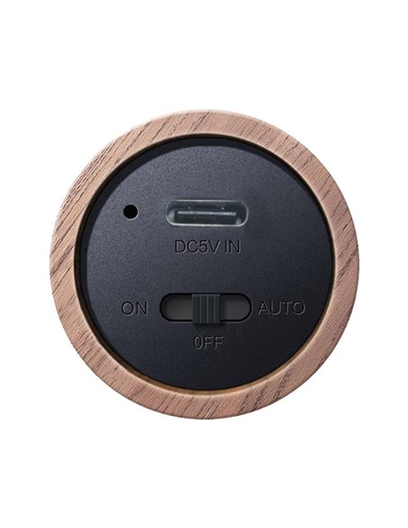 Lámpara LED de batería recargable de pared (1W 3000K 60lm) con sensor de movimiento IP20 Ø6,5cmx18cm color marrón y opal