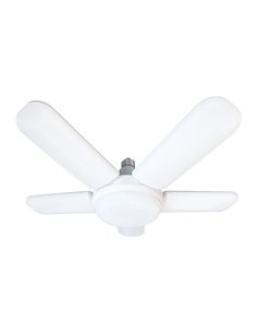 Bombilla LED multidireccional de 144 leds E27 (45W 6500K 4265lm) con alas plegables IP20 Ø385x125mm color blanco 2
