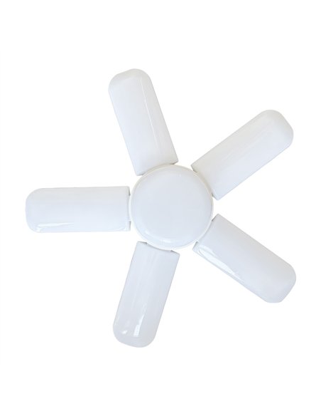 Bombilla LED multidireccional de 144 leds E27 (45W 6500K 4265lm) con alas plegables IP20 Ø385x125mm color blanco
