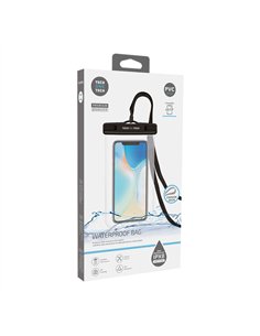 TECH ONE TECH Funda impermeable colgante para agua IPX8 para móviles de hasta 7” color negro 2
