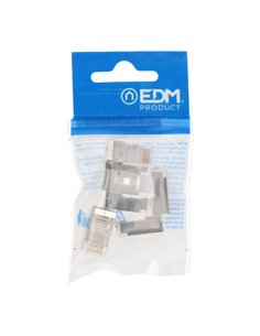 LOGILINK Conector RJ45 macho FTP CAT5E blindado para cables con entrada de Ø5,5 a Ø6,2mm (Bolsa de 6 unidades) 2