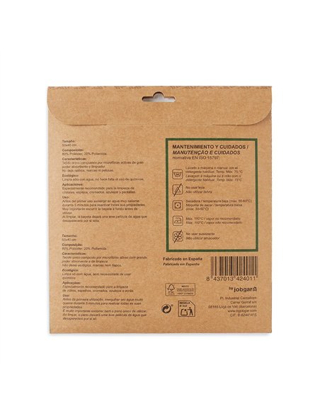 ECOLIMPIA Bayeta especial de microfibra para cristales color verde (50x40cm)