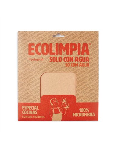 ECOLIMPIA Bayeta especial de microfibra para cocinas color naranja (50x40cm)