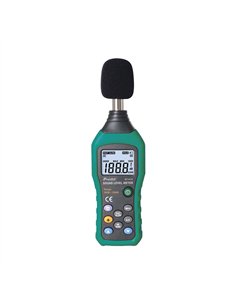 PROSKIT Sonómetro digital multirango con pantalla LCD (4xAAA no incluidas) 193x60x29mm color verde y negro